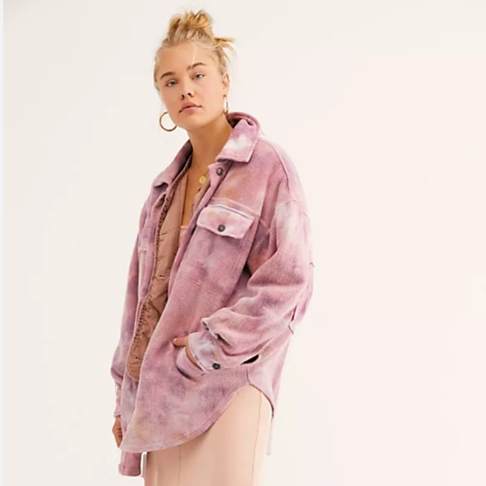 Free People Ruby Jacket Tie Dye